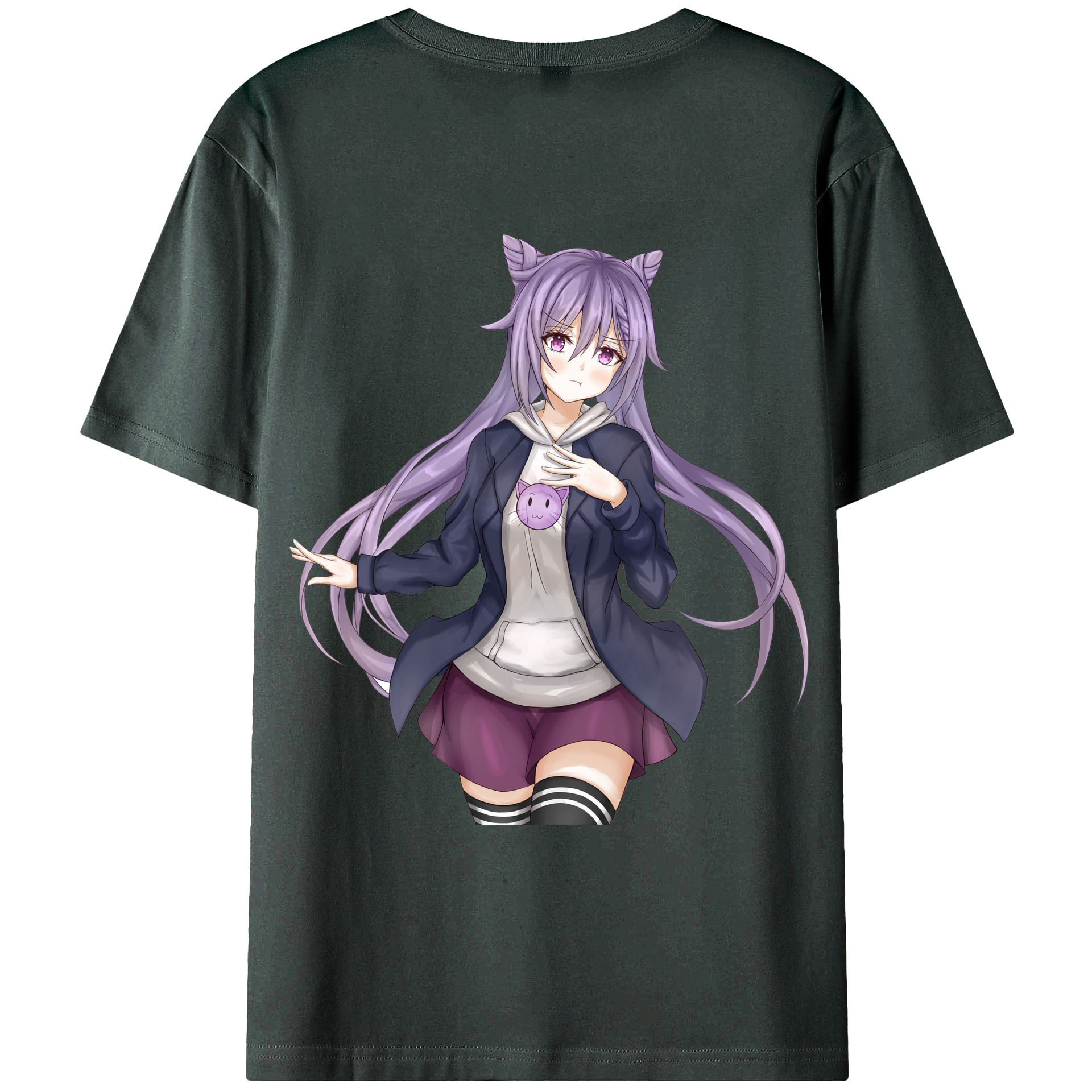 げんし神 刻晴 こくせい genshin Kokusei 綿100％ メンズ半袖Tシャツ（バックプリント） 通気性